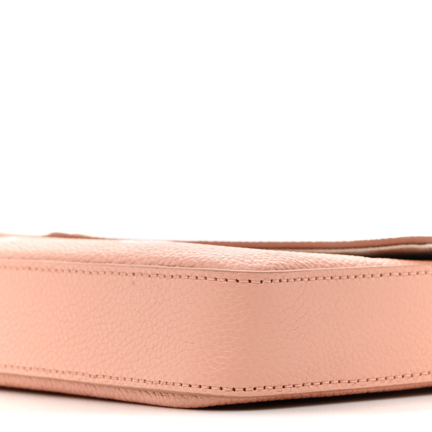 Louis Vuitton Empreinte Monogram Giant Felicie Pochette Chain Wallet Rose Trianon Creme 10 of 10