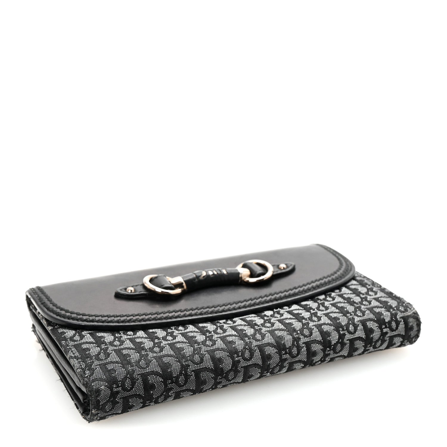 小物 Dior Logo Horsebit LeatherBifold Wallet Christian Dior Monogram Horsebit Wallet Black 1764375 – FASHIONPHILE