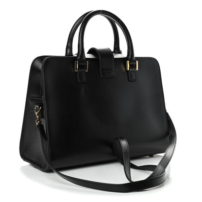 Saint Laurent Smooth Calfskin Small Monogram Cabas Black 3 of 7
