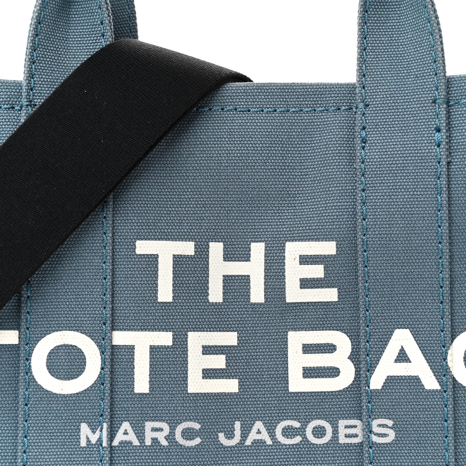 Marc Jacobs Cotton Canvas Mini The Tote Bag Blue Shadow 8 of 11