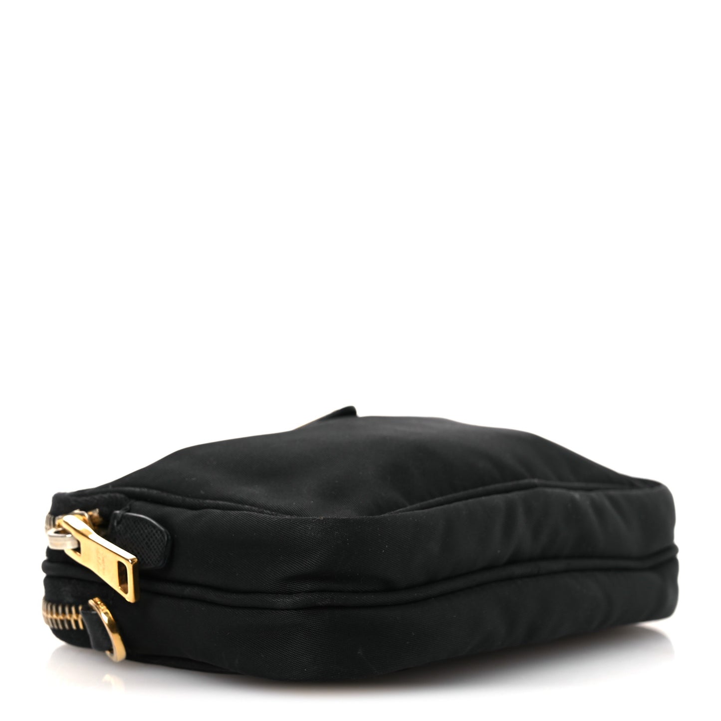 Nylon Saffiano Double Zip Camera Bag Black