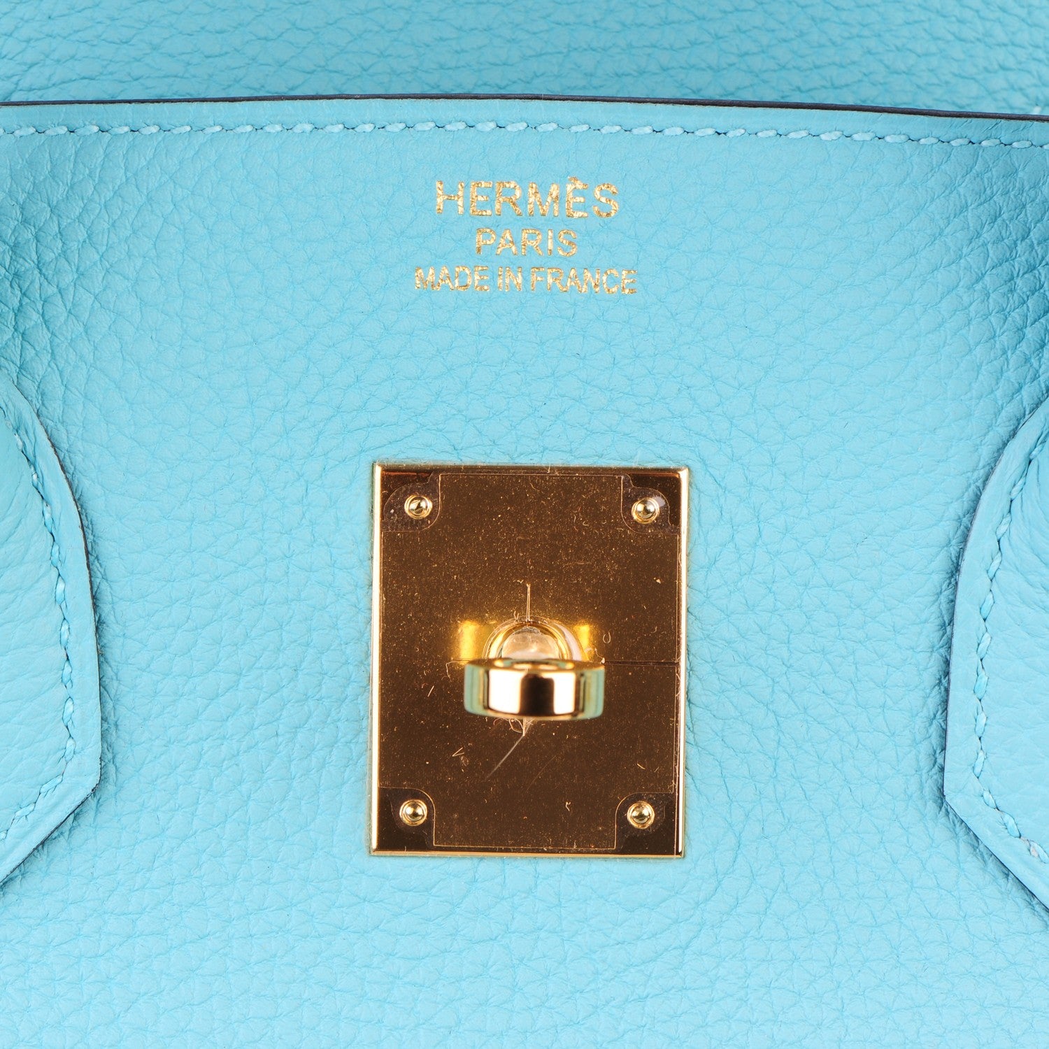 Hermes Togo Birkin 35 Bleu Atoll 20 of 29