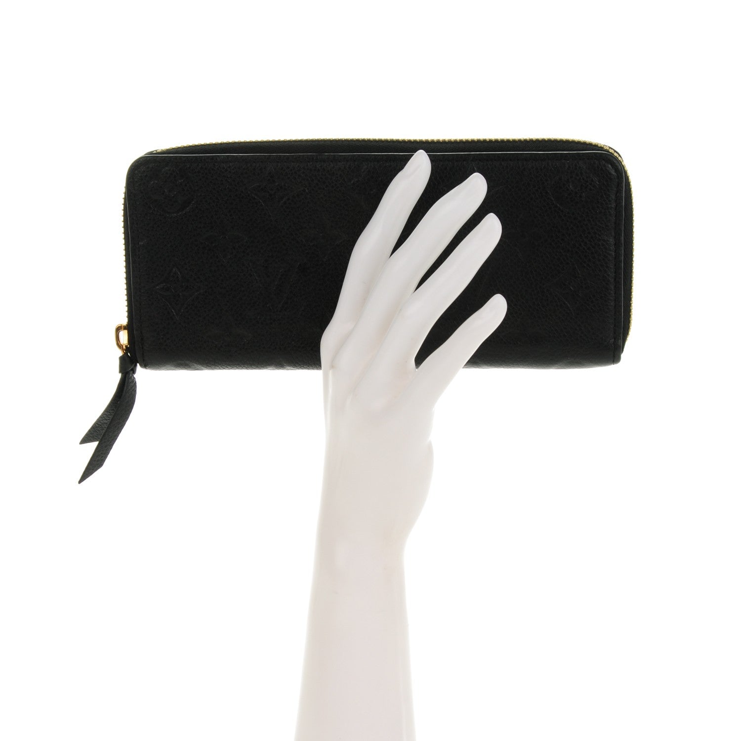 Louis Vuitton Empreinte Clemence Wallet Black 2 of 7