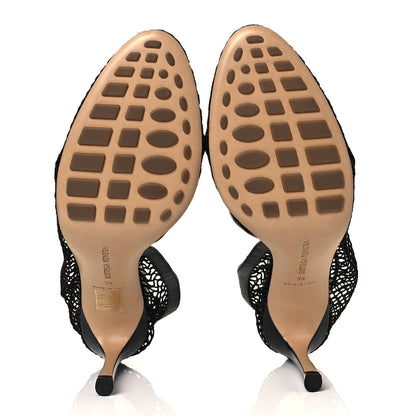 Bottega Veneta Mesh Nappa Chunky Chain Sandals 39 Black 5 of 9