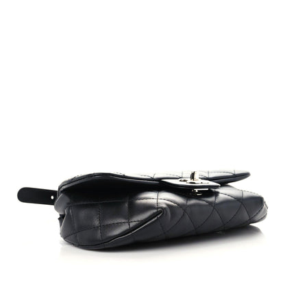 Chanel Calfskin Quilted CC Uniform Flap Belt Bag Black 4 of 12