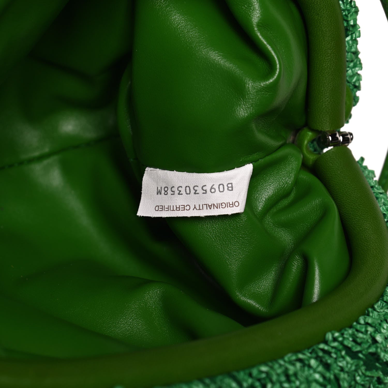 Bottega Veneta Boucle Curly Raffia The Mini Pouch Parakeet 7 of 10