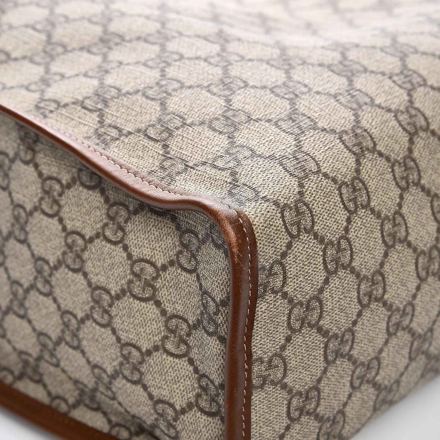 Gucci GG Plus Monogram Large Signature Web Loop Tote Brown 11 of 12