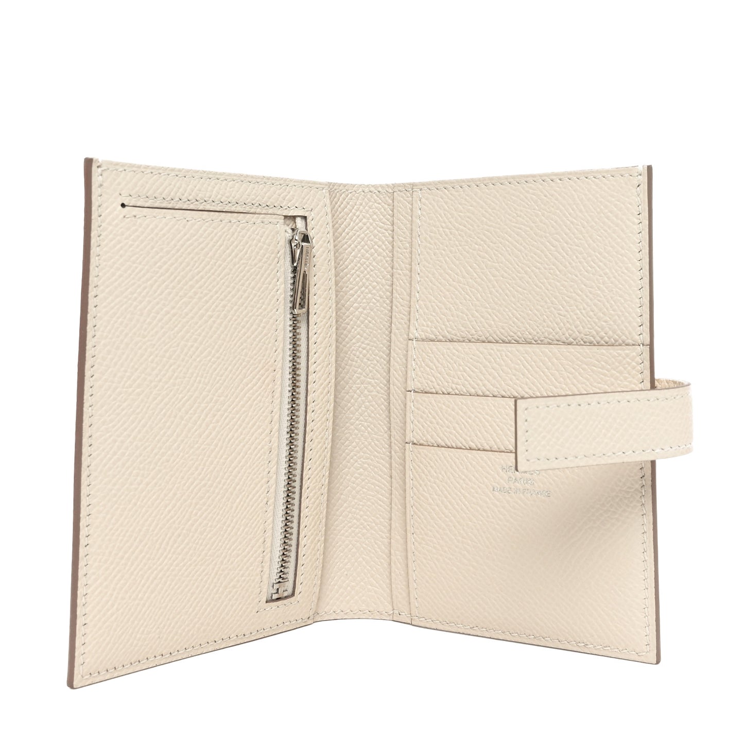 Epsom New H Passant Compact Wallet Craie