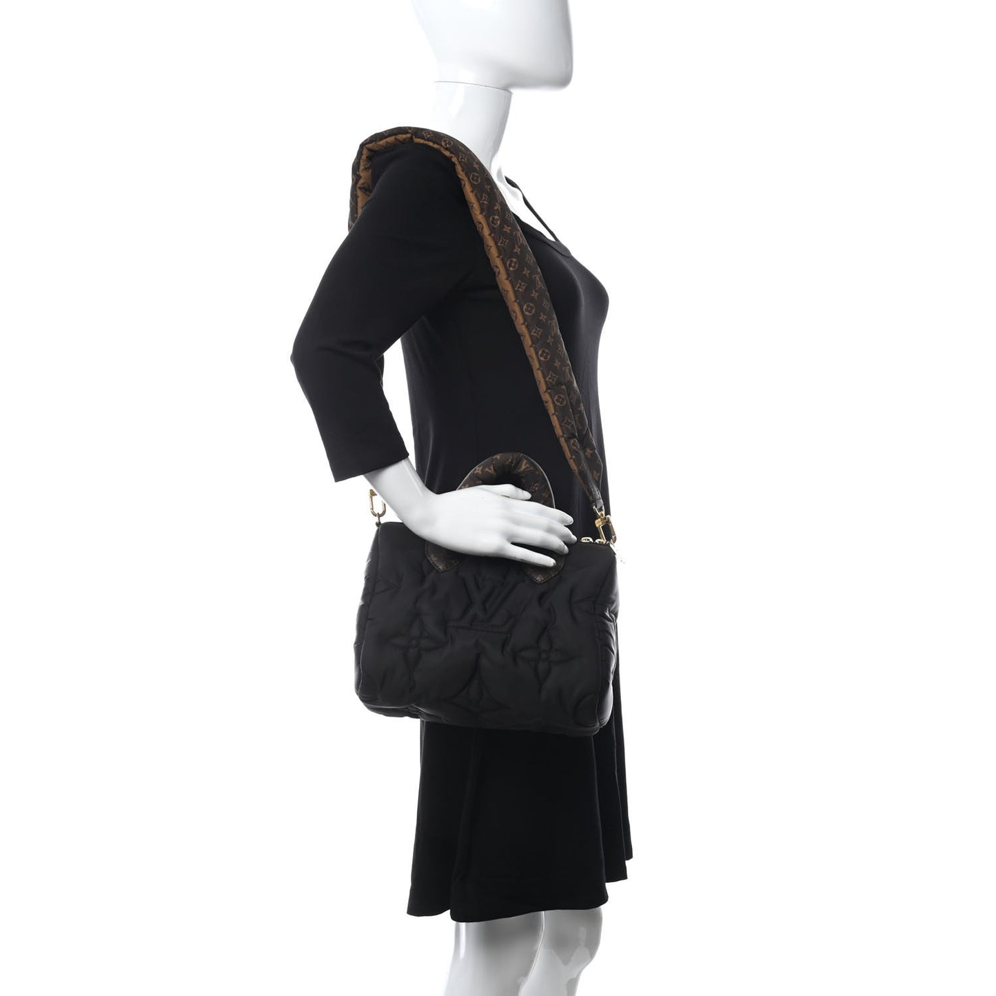 Econyl Mini Monogram Pillow Speedy Bandouliere 25 Black