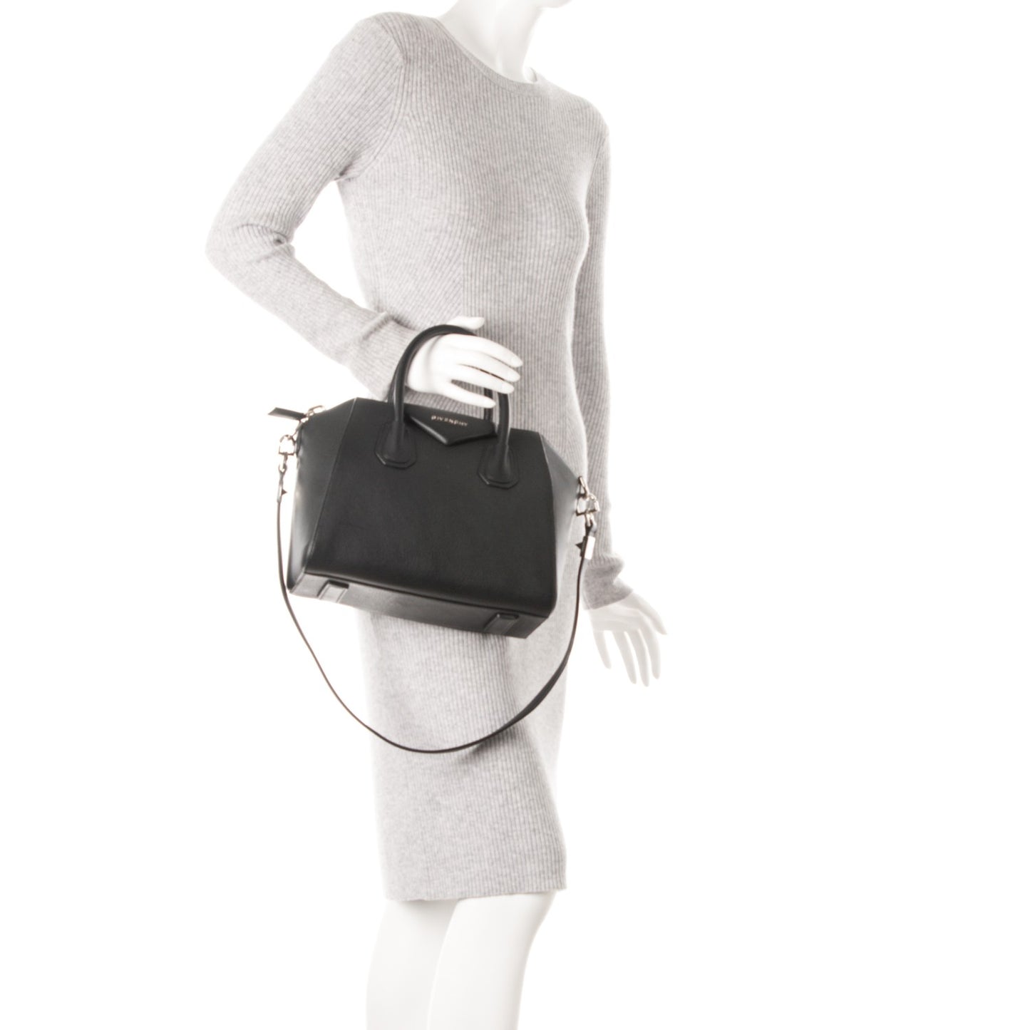 Sugar Goatskin Small Antigona Black