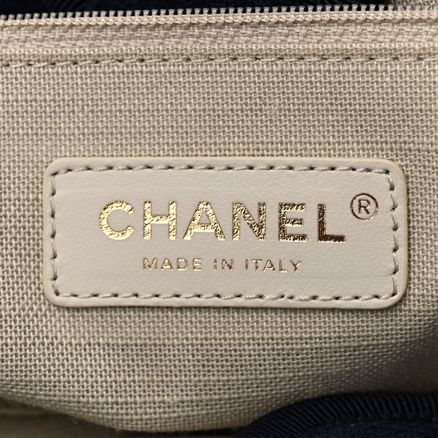 Chanel Mixed Fibers Small Deauville Tote Navy 7 of 12