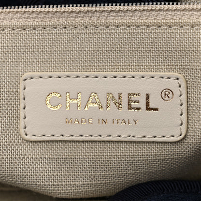 Chanel Mixed Fibers Small Deauville Tote Navy 7 of 12