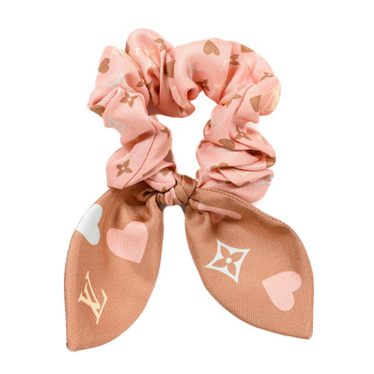 Louis Vuitton Silk Game On Chouchou Scrunchie Beige 1 of 3