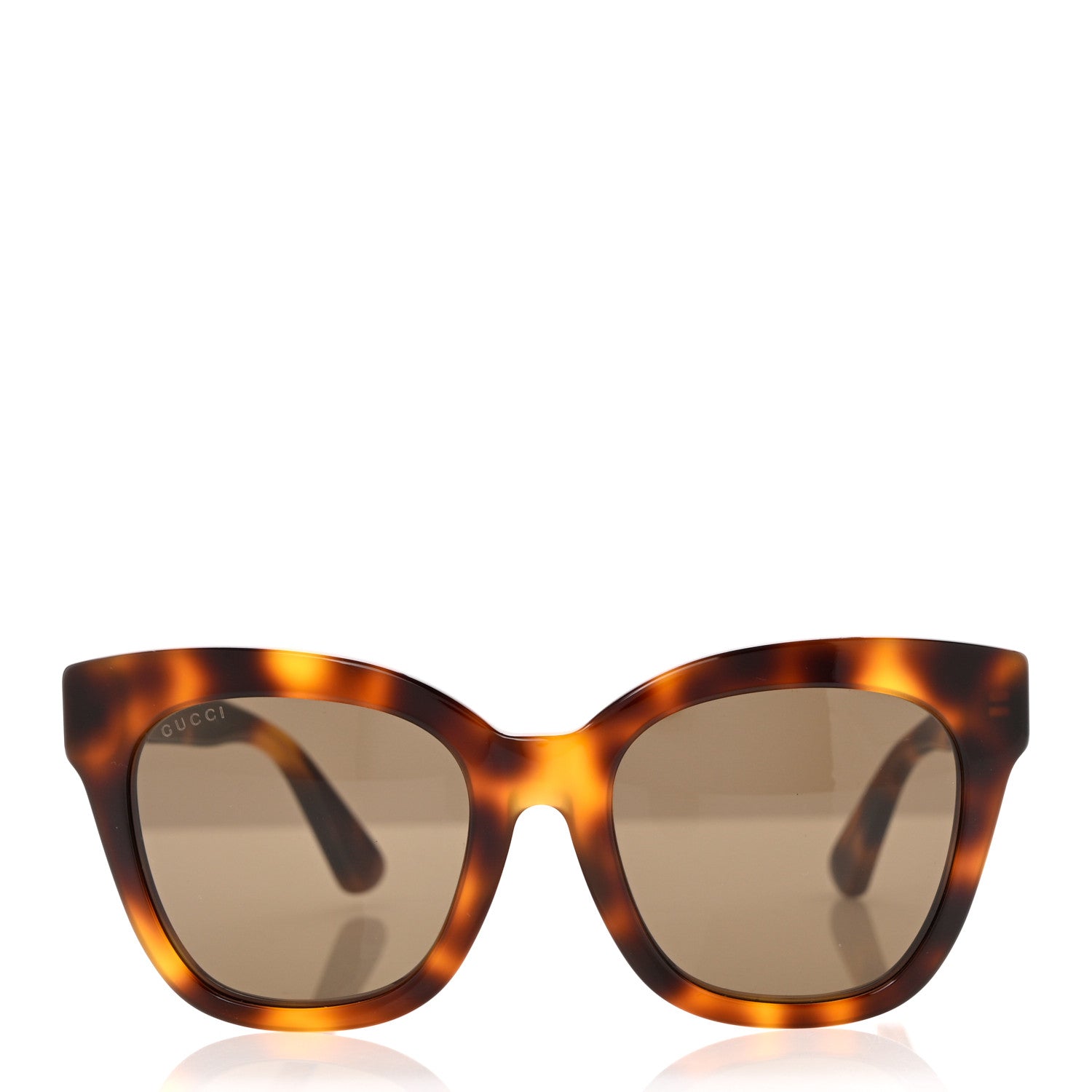Gucci Acetate Square Frame Sunglasses GG0029SA Tortoise 2 of 8