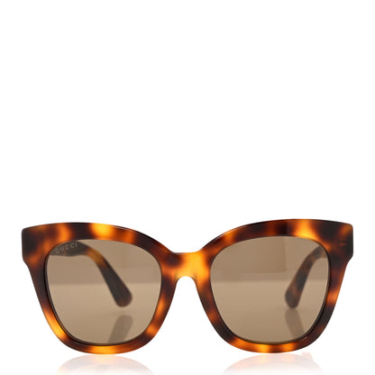 Gucci Acetate Square Frame Sunglasses GG0029SA Tortoise 2 of 8