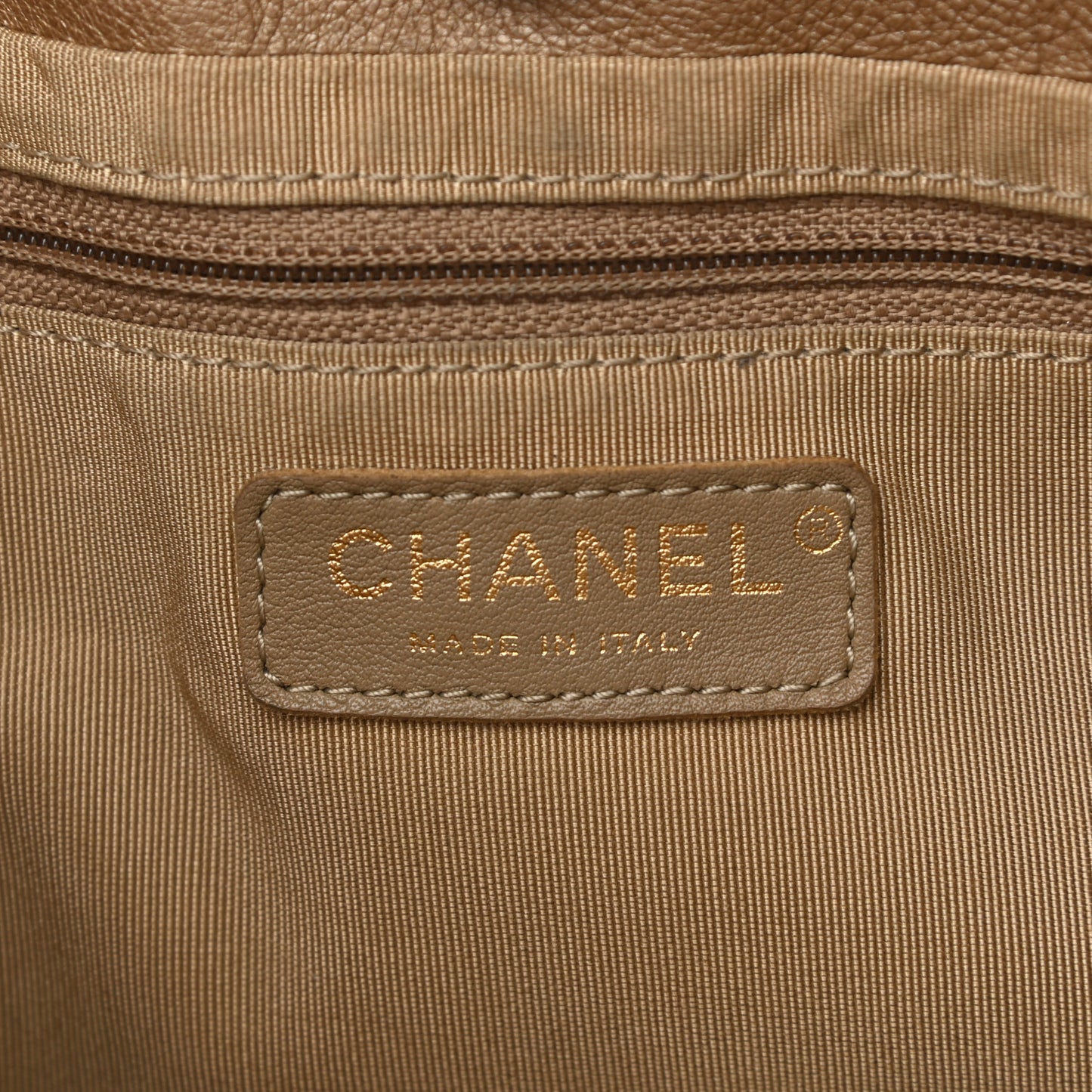 Calfskin Large Trianon Tote Gold
