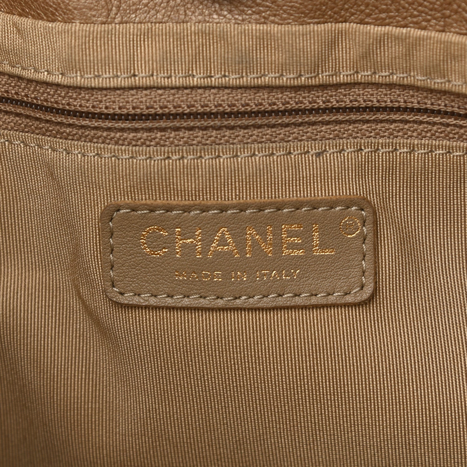 Chanel Calfskin Large Trianon Tote Gold 6 of 12