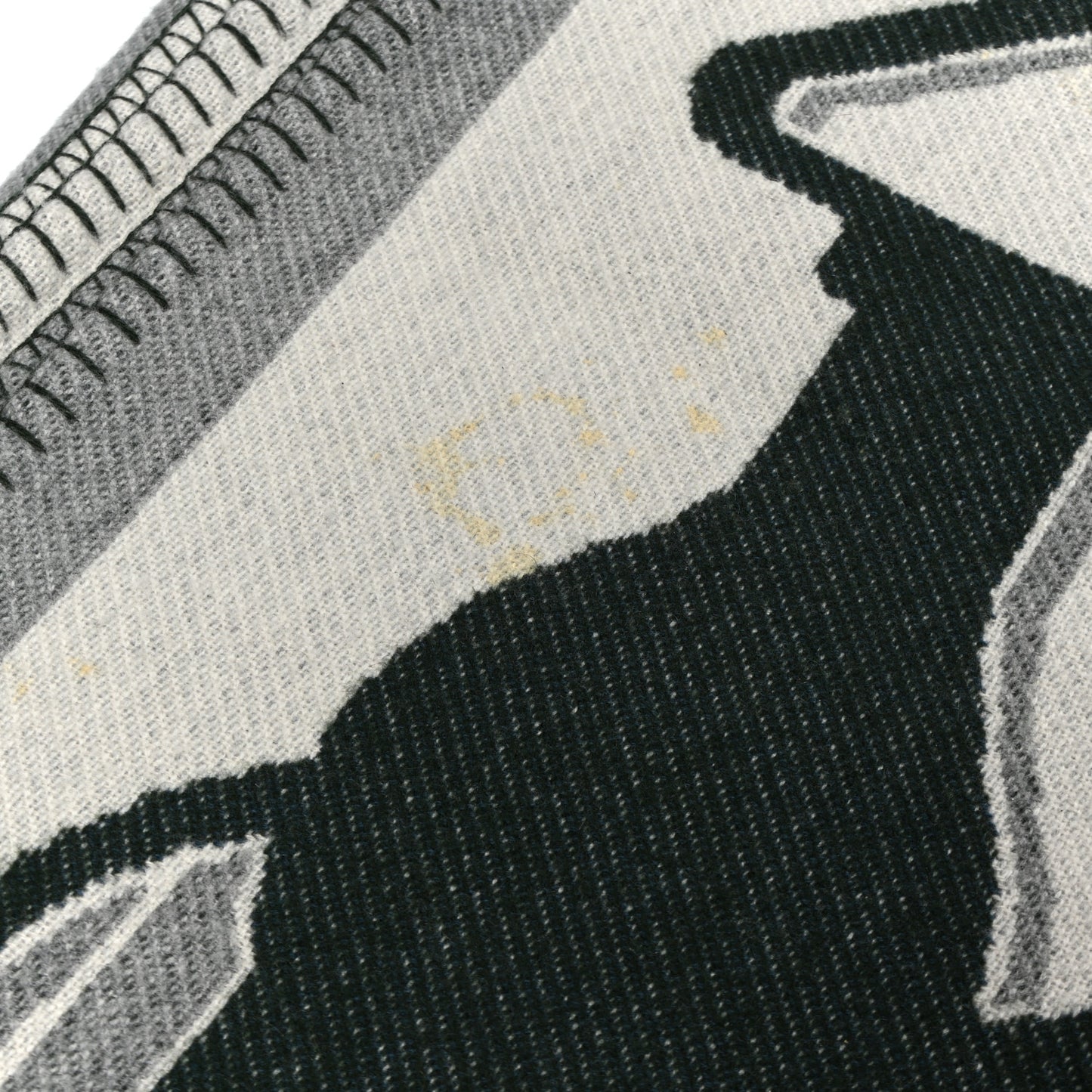 Wool Cashmere Plaid Tatersale Blanket