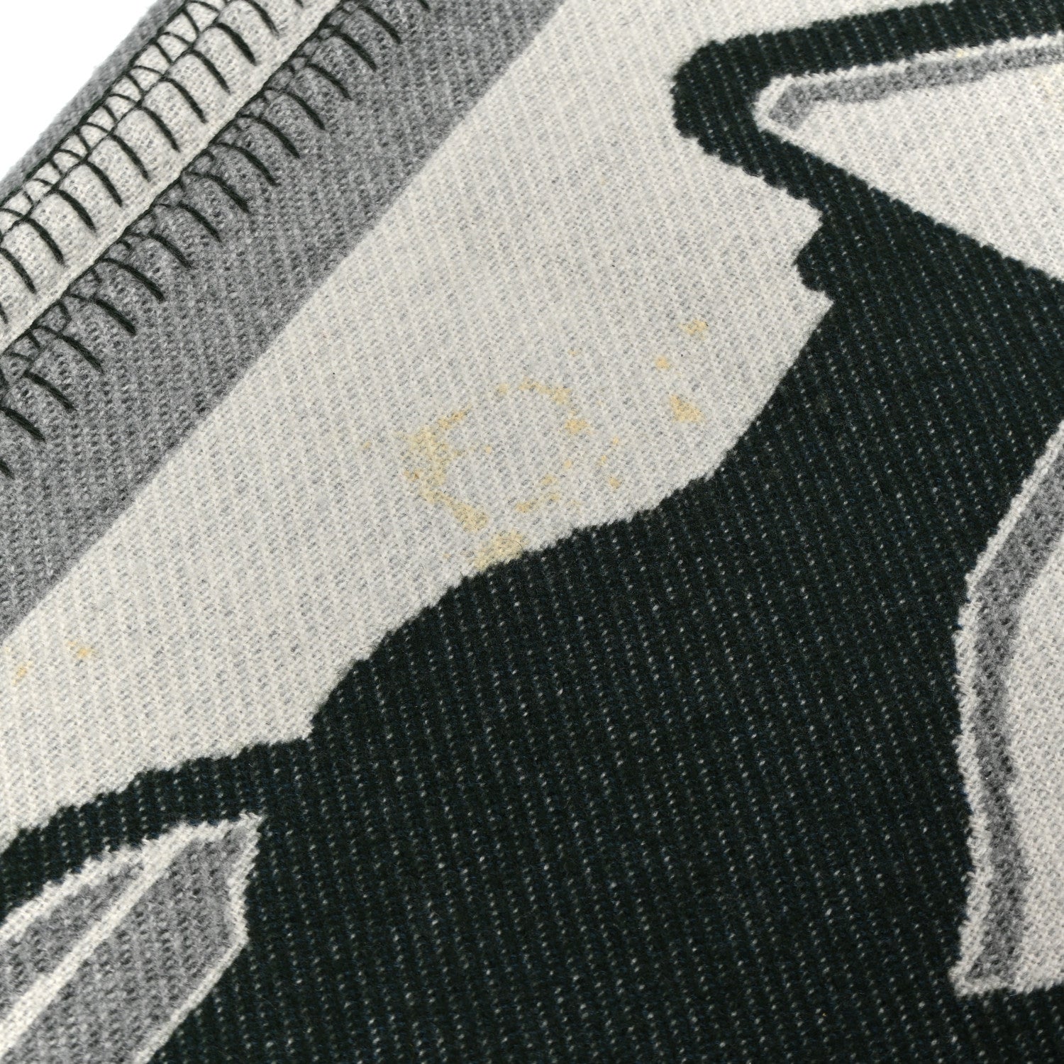 Hermes Wool Cashmere Plaid Tatersale Blanket 5 of 6