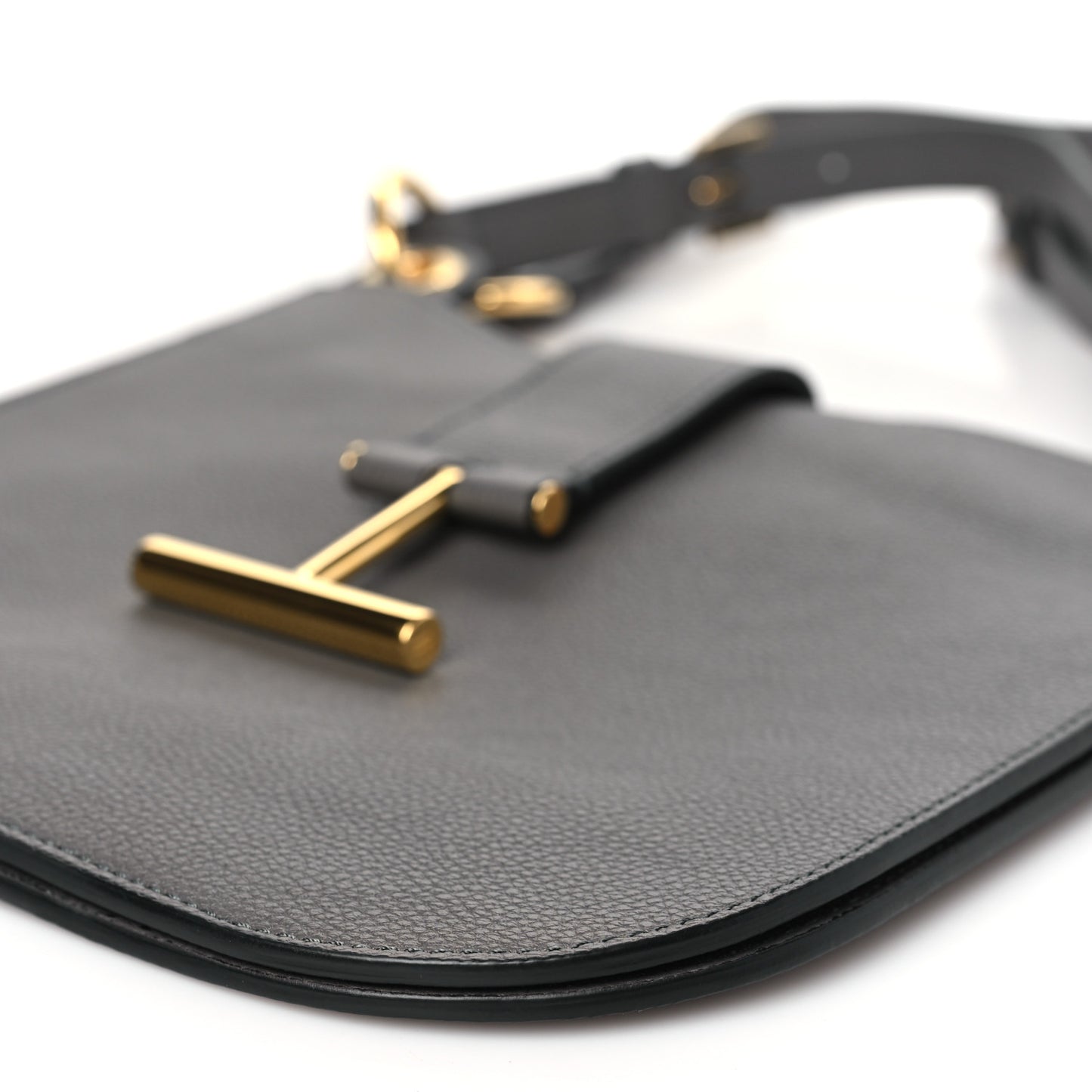 Grain Calfskin Small Tara Crossbody Grey