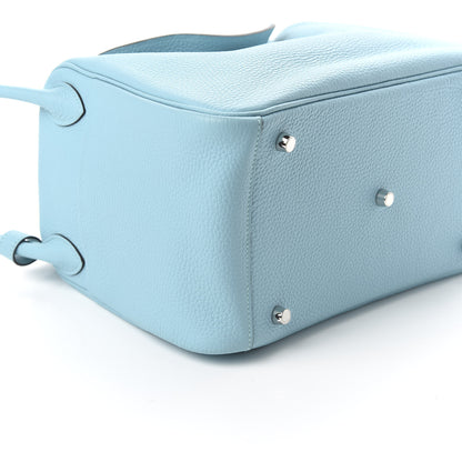 Hermes Taurillon Clemence Lindy 30 Bleu Atoll 6 of 9