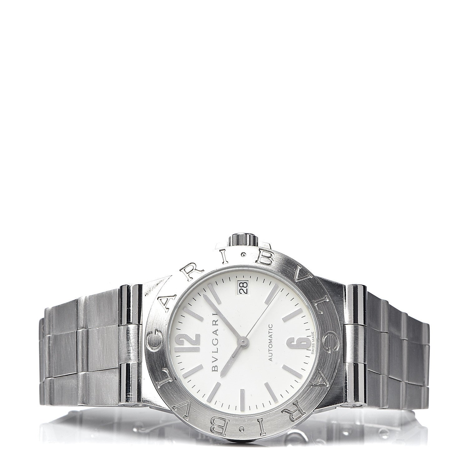 Bulgari Stainless Steel 35mm Diagono Automatic Watch 3 of 6