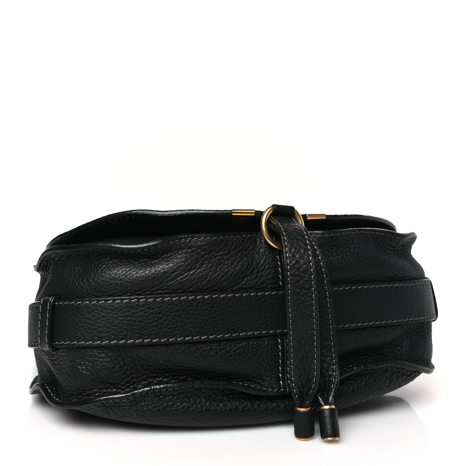 Chloe Calfskin Medium Marcie Round Crossbody Bag Black 4 of 10