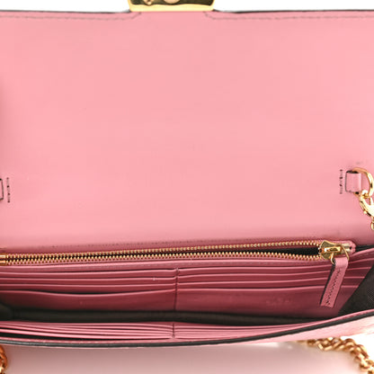 Gucci Guccissima Icon Chain Wallet Carmine Rose 6 of 9