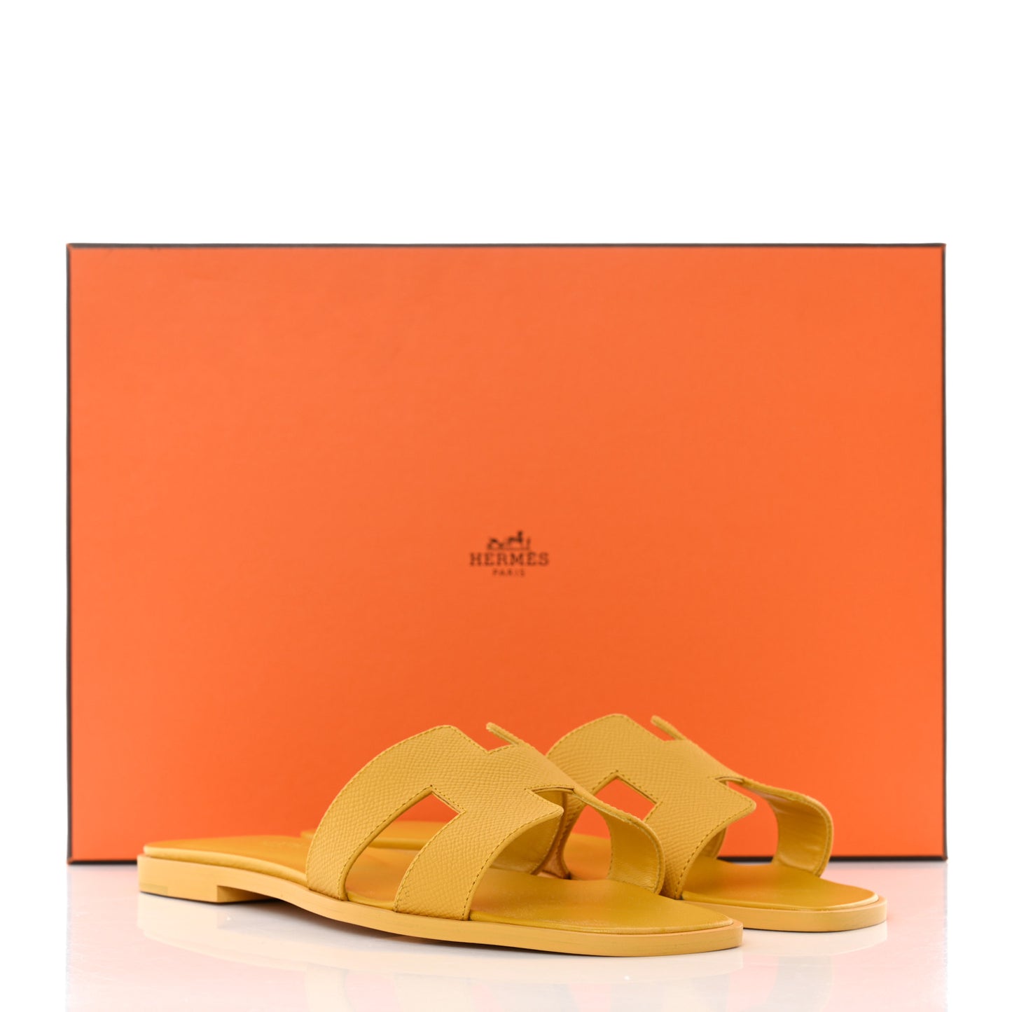Epsom Oran Sandals 38.5 Jaune Sable
