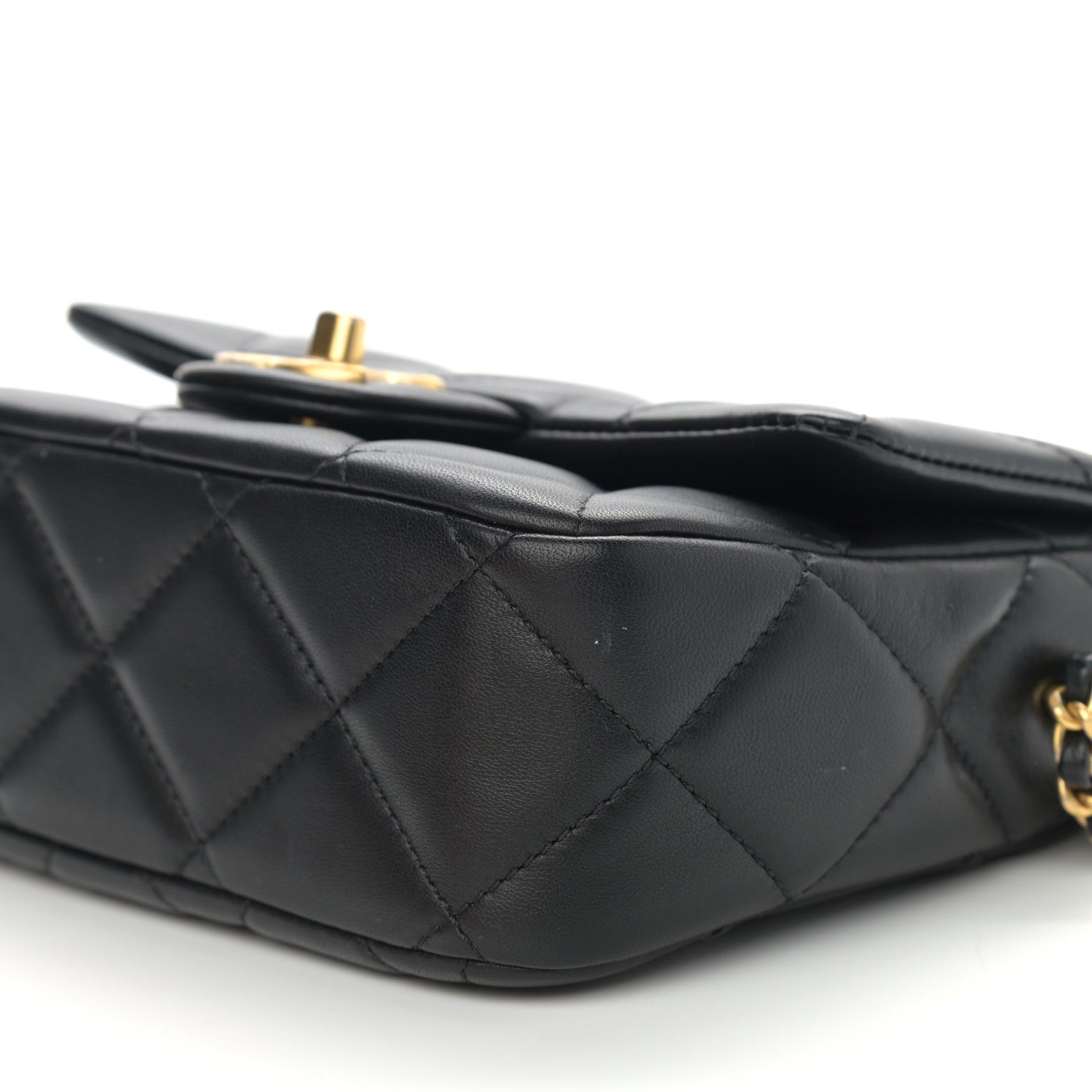 Chanel Lambskin Quilted Mini My Perfect Flap Black 10 of 11