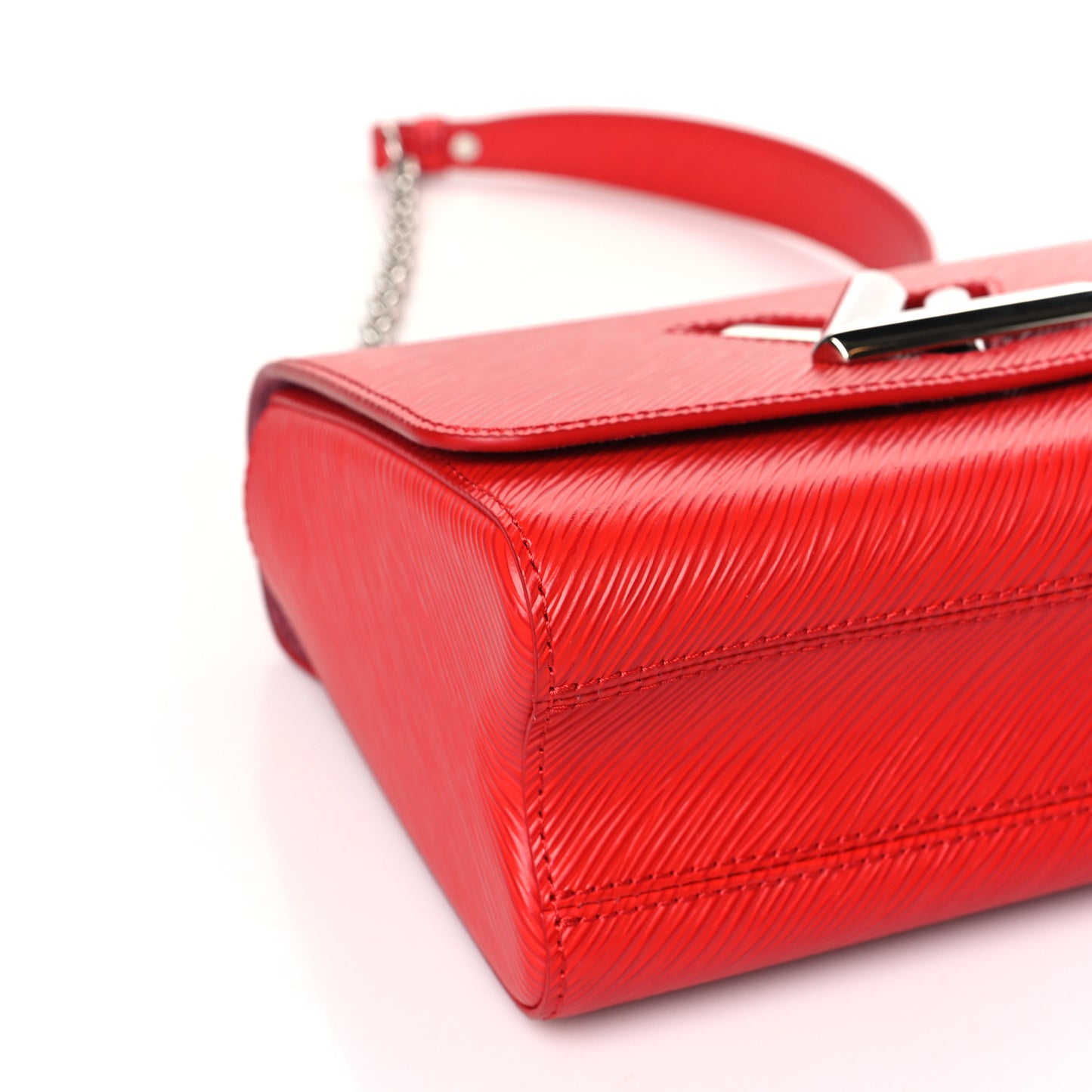 Epi Twist Shoulder Bag MM Coquelicot