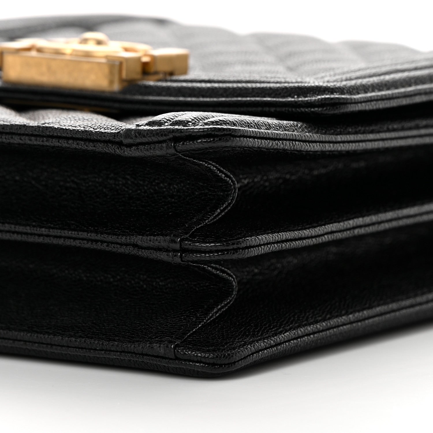 Chanel Caviar Quilted North South Boy Flap Black 10 of 10