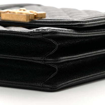 Chanel Caviar Quilted North South Boy Flap Black 10 of 10