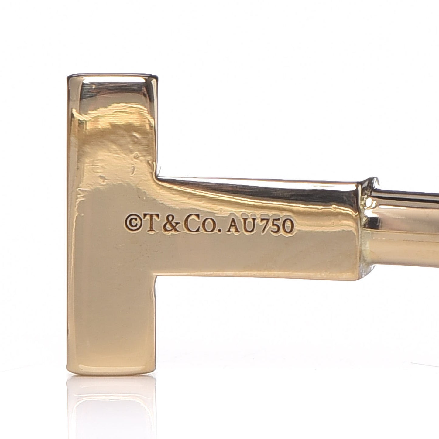 18K Yellow Gold T Wire Bracelet
