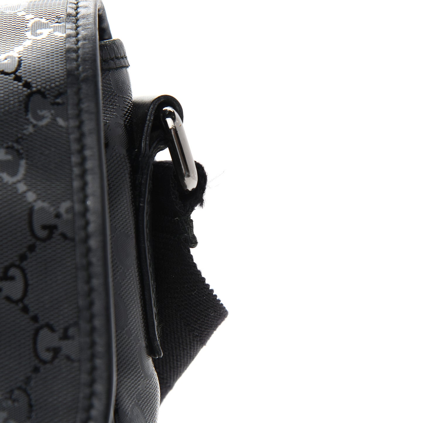 Imprime Monogram Medium Double Buckle Flap Messenger Bag Black