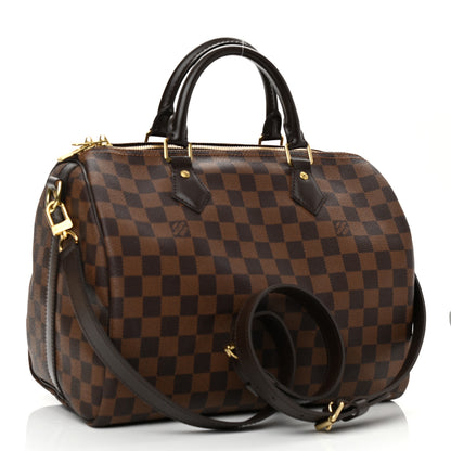 Louis Vuitton Damier Ebene Speedy Bandouliere 30 3 of 12