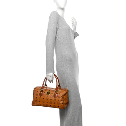 MCM Visetos Essential Boston Bag Cognac 2 of 12