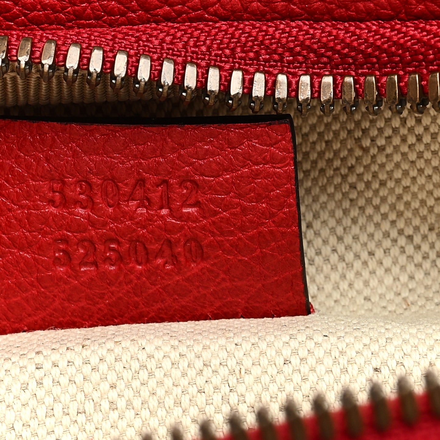 Grained Calfskin Logo Belt Bag Hibiscus Red