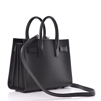 Saint Laurent Grained Calfskin Nano Sac De Jour Black 3 of 10