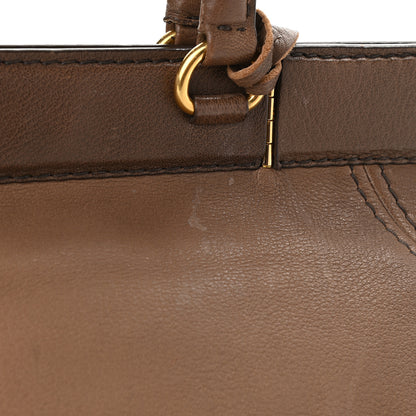 Prada Cervo Antik Top Handle Tote Brown 13 of 13
