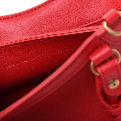 Balenciaga Smooth Calfskin Neo Classic Brass Hardware Mini City Red 9 of 17