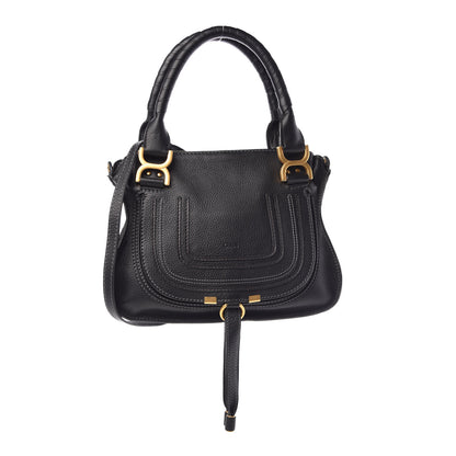 Chloe Calfskin Small Marcie Satchel Black 1 of 8