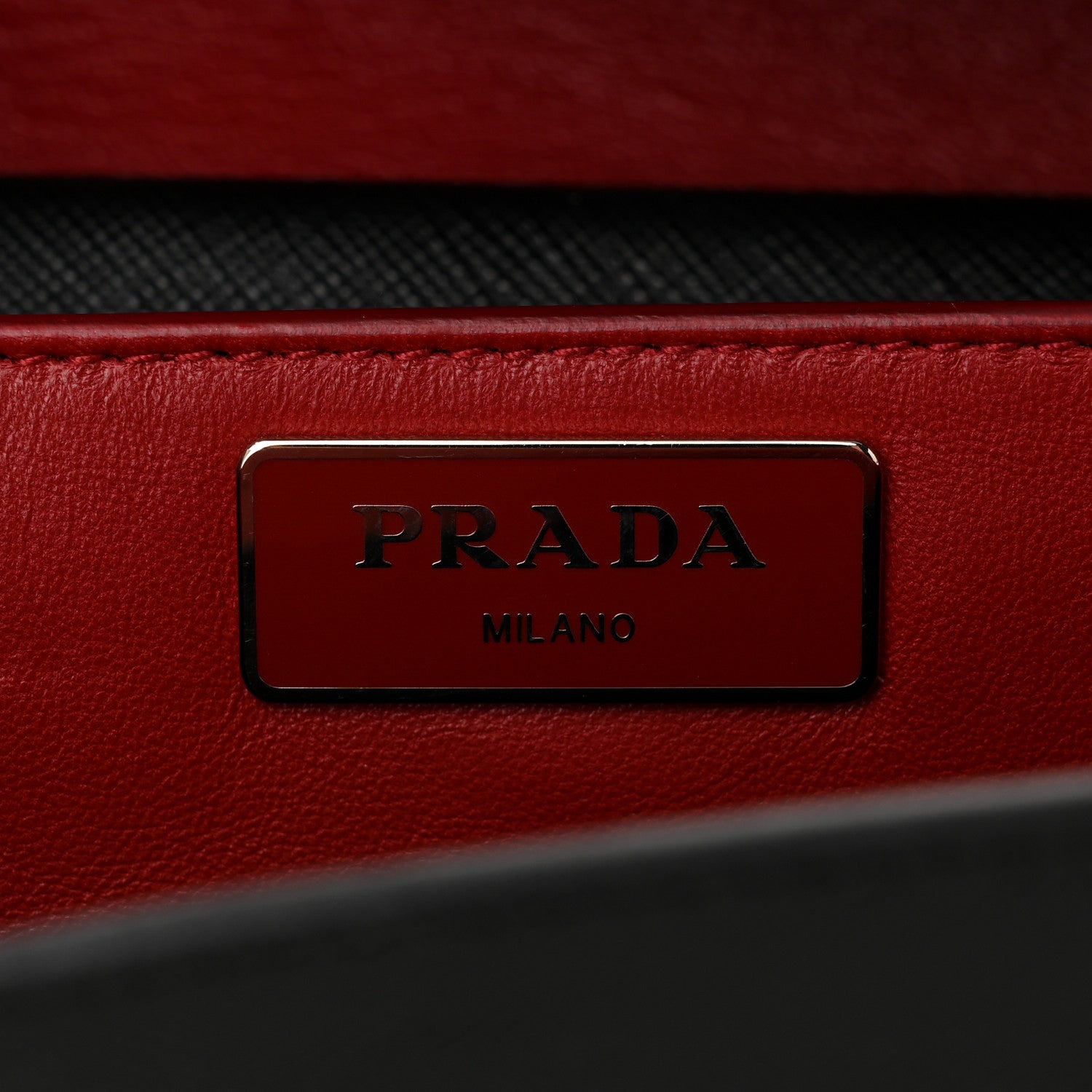 Prada Saffiano Lux Sound Crossbody Bag Black 6 of 11