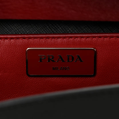 Prada Saffiano Lux Sound Crossbody Bag Black 6 of 11