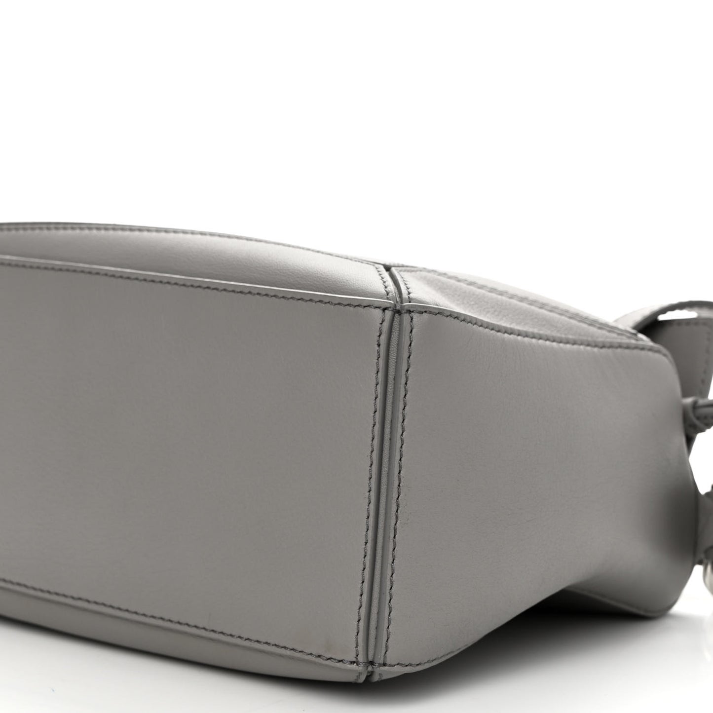 Soft Grained Calfskin Small Puzzle Bag Pearl Grey