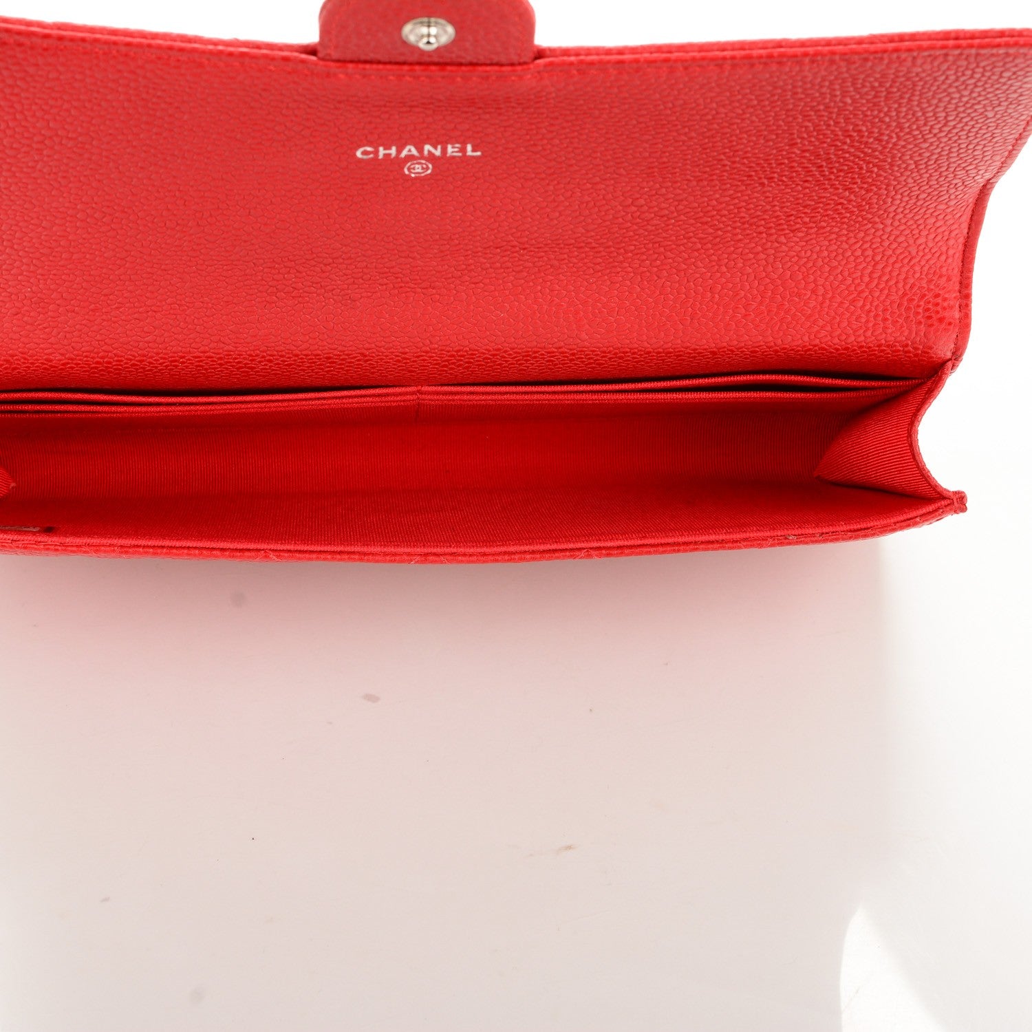 Chanel Caviar Quilted Travel Wallet Red 6 of 8
