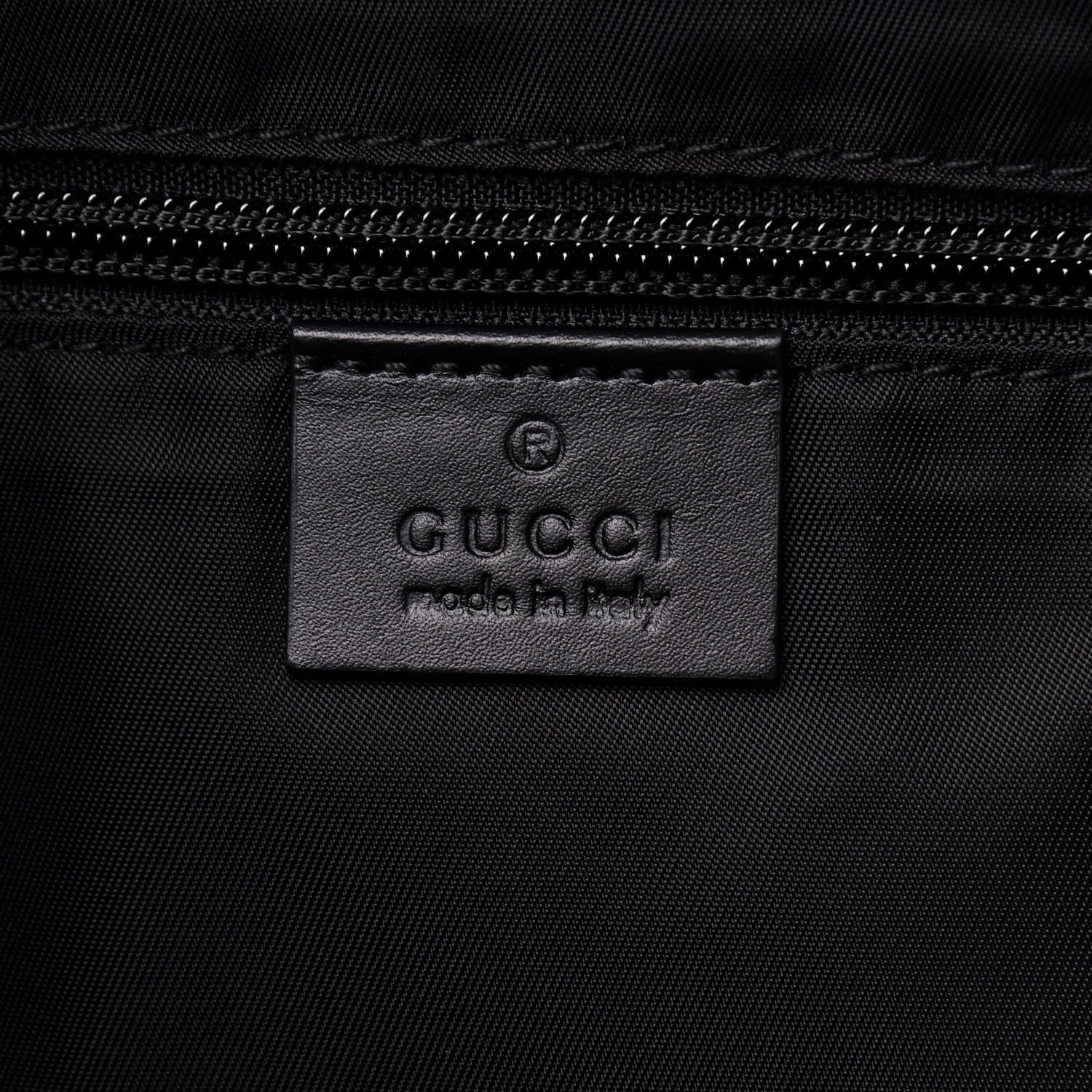 Gucci GG Supreme Monogram Web Messenger Bag Black 6 of 9