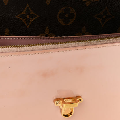 Louis Vuitton Patent Calfskin Monogram Cherrywood Chain Wallet Rose Ballerine 10 of 11