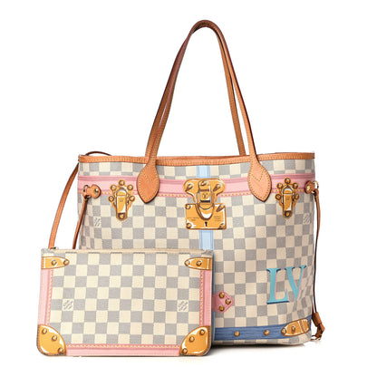 Louis Vuitton Damier Azur Summer Trunks Neo Neverfull MM 1 of 4