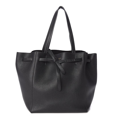 Celine Soft Grained Calfskin Small Belt Cabas Phantom Black 1 of 8